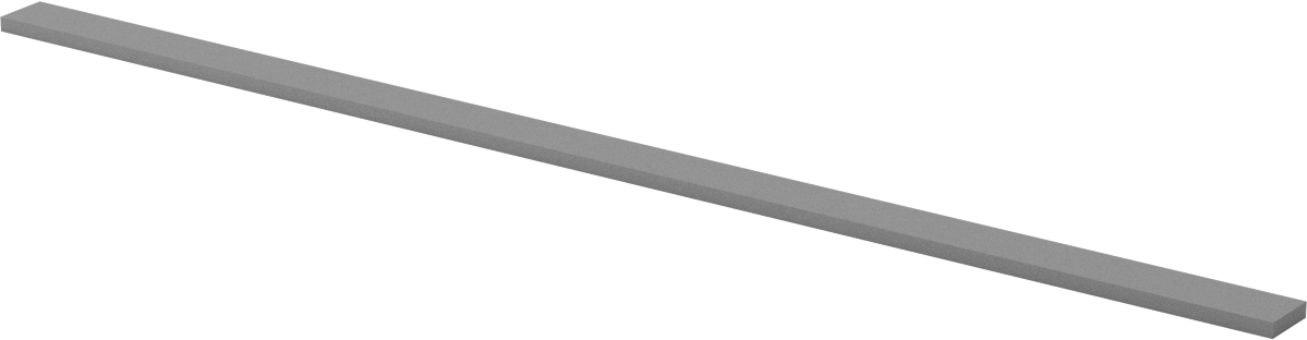 Karbür Törpü, Dikdörtgen, 12“ Uzunluk x 1/2” Genişlik x 1/8" Kalınlık, 60 Kum