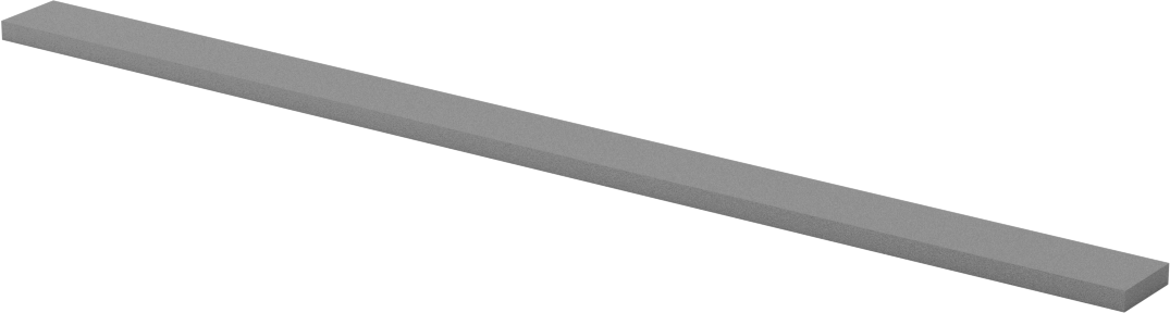 Karbür Törpü, Dikdörtgen, 8“ Uzunluk x 1/2” Genişlik x 1/8" Kalınlık, 80 Kum