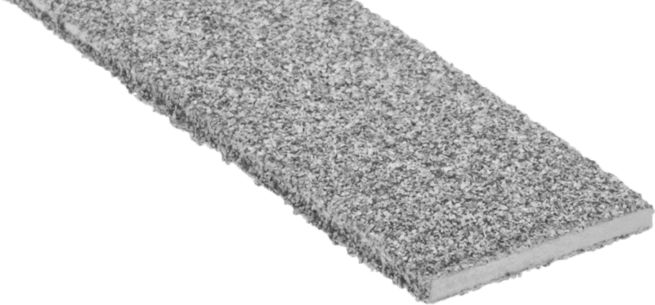 Entegre Saplı Dikdörtgen Karbür Törpü, 3/16" Kalınlık, Kaba Yüzey İşlemi (24 Grit x 24 Grit)