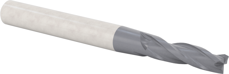 TiAIN Kaplamalı Karbür Konik Kare Uçlu Freze, 3 Oluk, 1 Derece Konik, 3/16" Freze Çapı, 2-1/2" Toplam Uzunluk