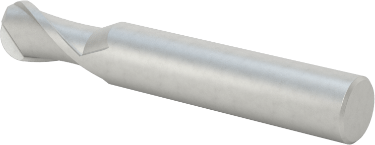 Kobalt Çelik Küresel Uçlu Freze, 2 Yivli, 3/8" Freze Çapı, 3/4" Kesim Uzunluğu