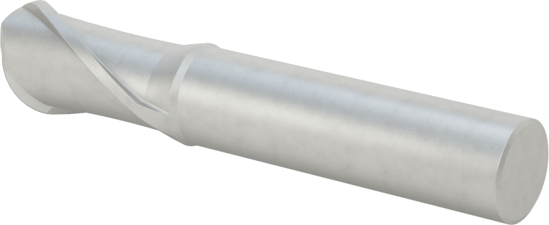 Kobalt Çelik Küresel Uçlu Freze, 2 Yivli, 5/8" Freze Çapı, 1-1/8" Kesme Uzunluğu