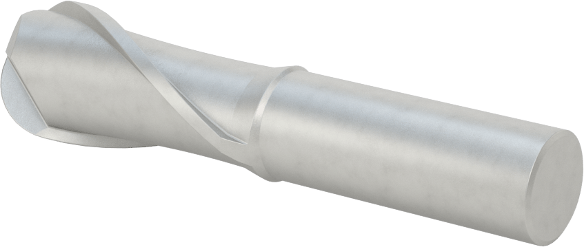 Kobalt Çelik Küresel Uçlu Freze, 2 Yivli, 1" Freze Çapı, 4-1/2" Toplam Uzunluk