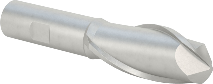 Kobalt Çelik Küresel Uçlu Freze, 2 Yivli, 1" Freze Çapı, 4-1/2" Toplam Uzunluk