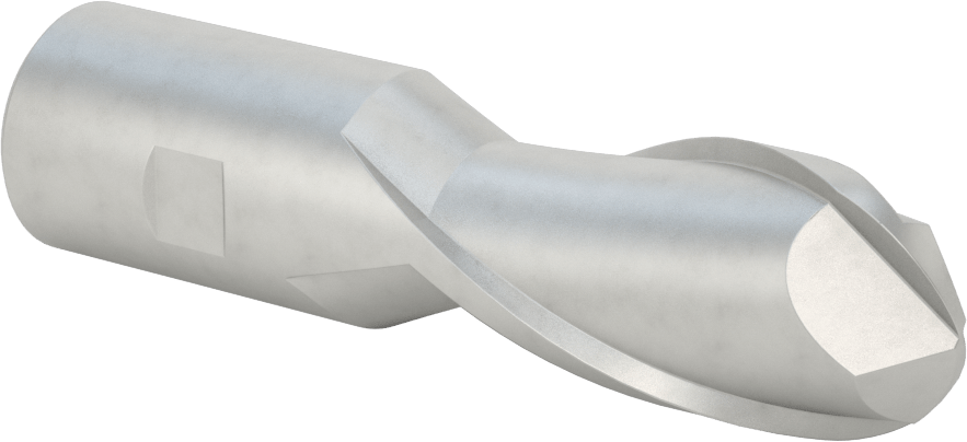 Kobalt Çelik Küresel Uçlu Freze, 2 Yivli, 1-1/4" Freze Çapı, 2-1/2" Kesme Uzunluğu