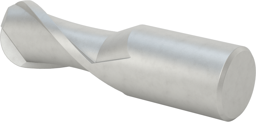 Kobalt Çelik Küresel Uçlu Freze, 2 Yivli, 1-1/4" Freze Çapı, 2-1/2" Kesme Uzunluğu