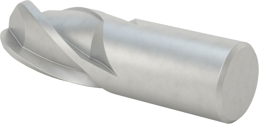 Kobalt Çelik Küresel Uçlu Freze, 4 Yivli, 1-1/4" Freze Çapı, 2" Kesme Uzunluğu