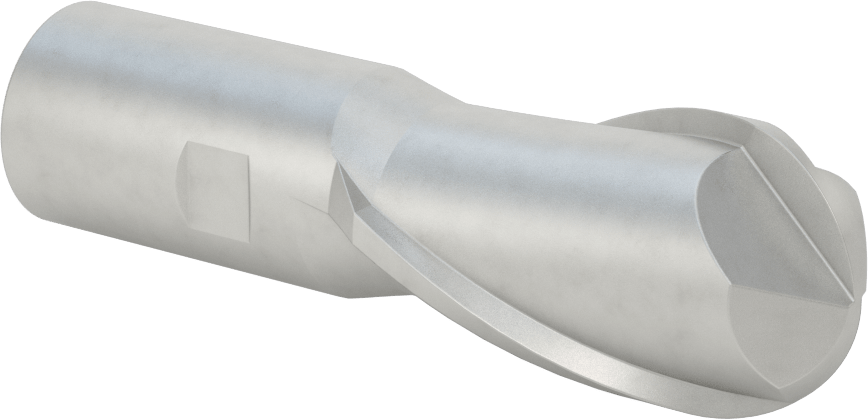 Kobalt Çelik Küresel Uçlu Freze, 2 Yivli, 1-1/2" Freze Çapı, 2-1/2" Kesme Uzunluğu