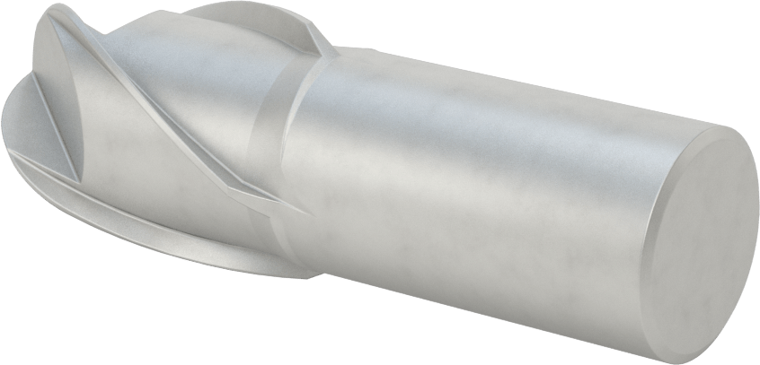 Kobalt Çelik Küresel Uçlu Freze, 4 Yivli, 1-1/2" Freze Çapı, 2" Kesme Uzunluğu
