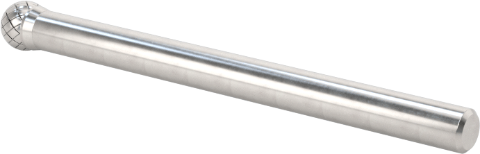 1/8" Çaplı Şaftlı Karbür Freze Ucu, Bilye, Anma Numarası SD-52, Çift Kesimli Diş