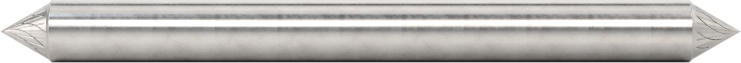 1/8" Çaplı Şaftlı Karbür Freze Ucu, Koni, Anma Numarası SJ-42, Çift Kesimli Diş