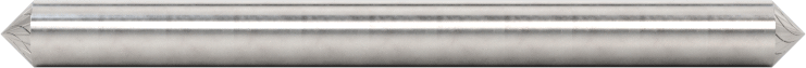 1/8" Çaplı Şaftlı Karbür Freze Ucu, Koni, Anma Numarası Sk-42, Çift Kesimli Diş