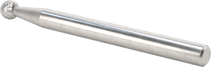 1/8" Çaplı Şaftlı Karbür Freze Ucu, Bilye, Anma Numarası SD-42, Çift Kesimli Diş