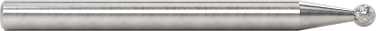 1/8" Çaplı Şaftlı Karbür Freze Ucu, Bilye, Anma Numarası SD-41, Çift Kesimli Diş