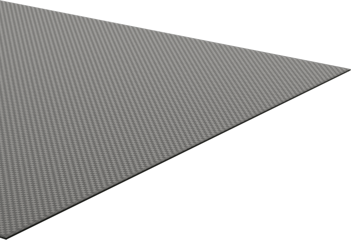 Yüksek Mukavemetli Hafif Karbon Fiber Levha, 12" x 12" x 1/32"