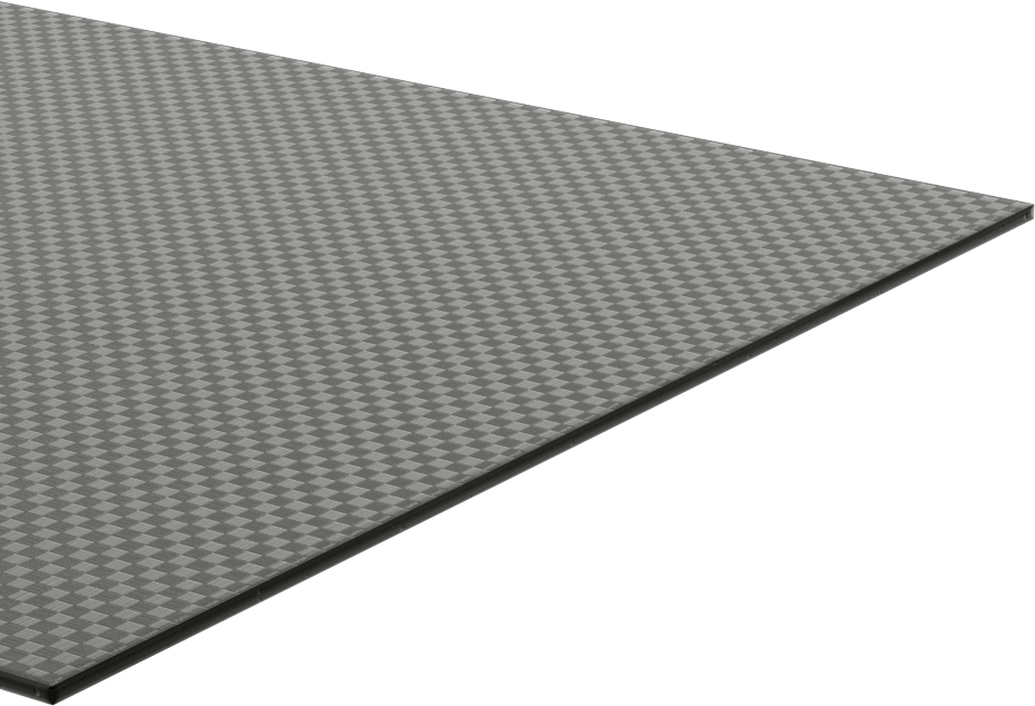Yüksek Mukavemetli Hafif Karbon Fiber Levha, 6" x 6" x 1/16"