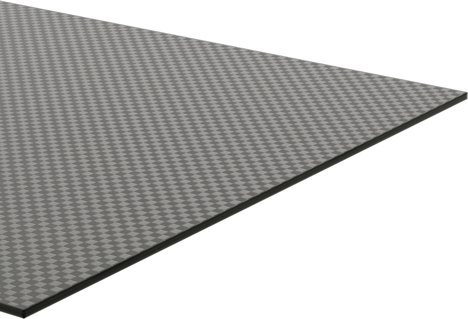 Yüksek Mukavemetli Hafif Karbon Fiber Levha, 6" x 12" x 1/16"