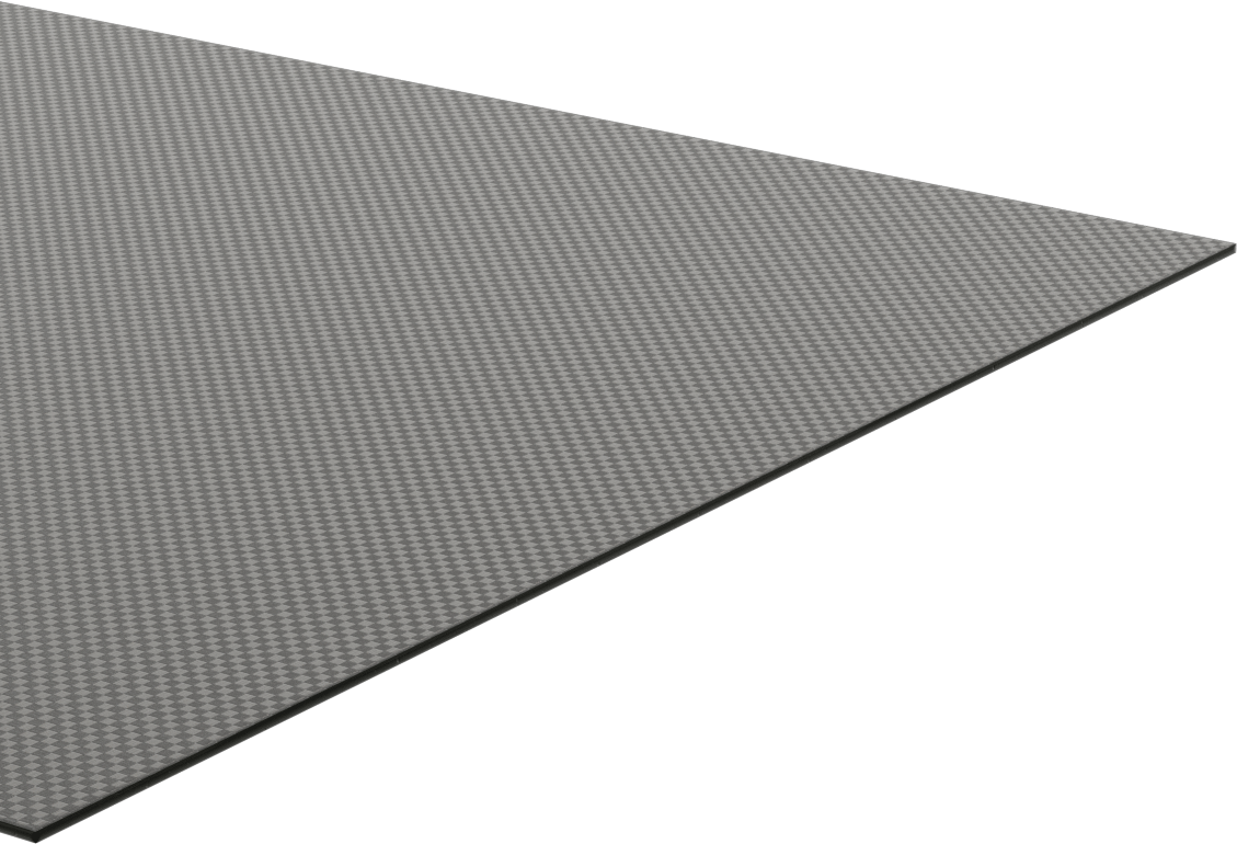 Yüksek Mukavemetli Hafif Karbon Fiber Levha, 12" x 48" x 1/16"