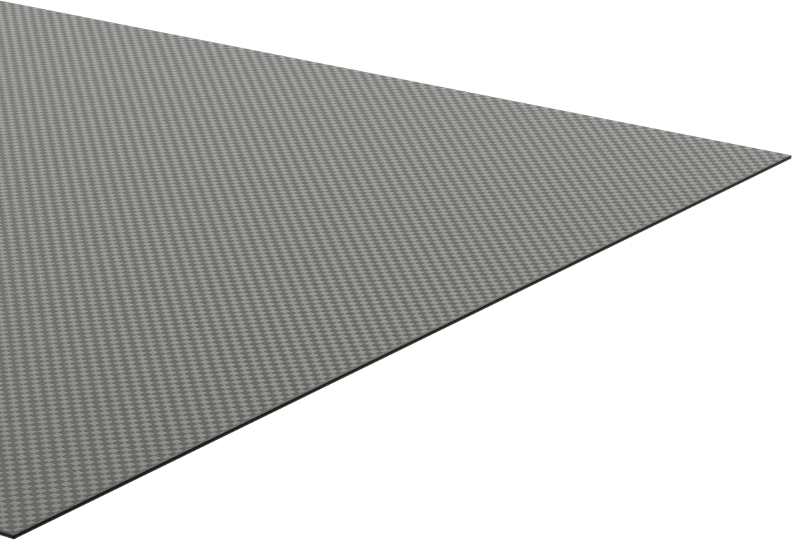Yüksek Mukavemetli Hafif Karbon Fiber Levha, 12" x 24" x 1/32"