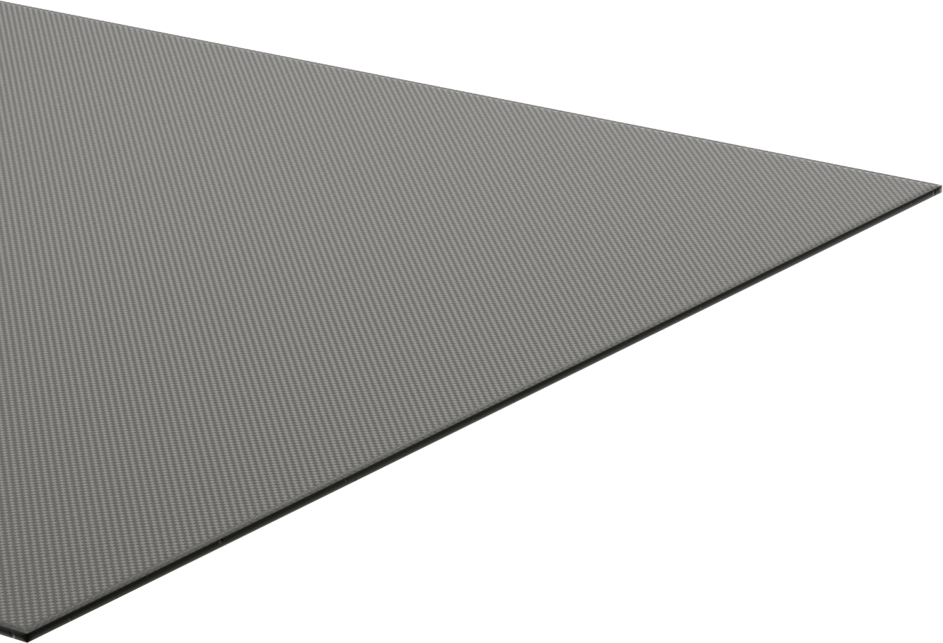 Yüksek Mukavemetli Hafif Karbon Fiber Levha, 24" x 24" x 1/8"