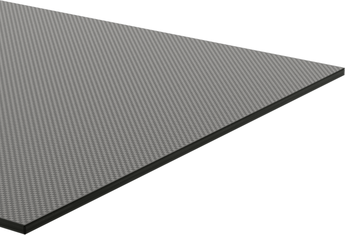 Yüksek Mukavemetli Hafif Karbon Fiber Levha, 12" x 36" x 3/16"