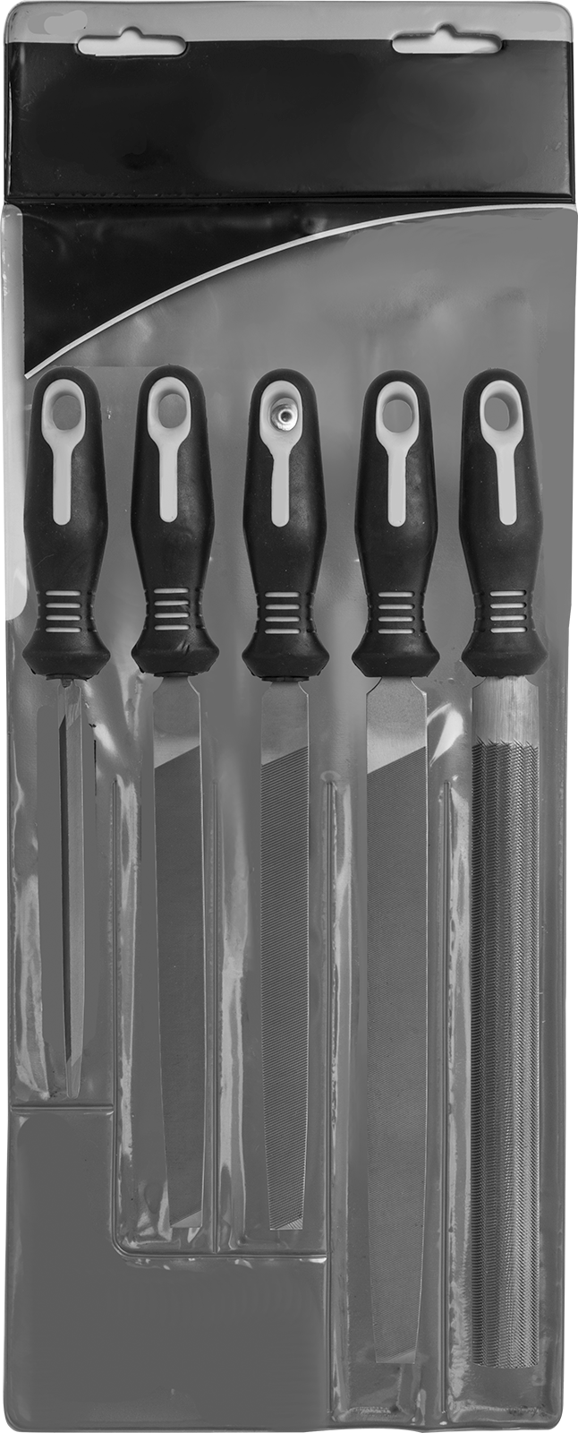 5 Parçalı Törpü Seti, 6", 8“ ve 10” Uzunluklar, Kauçuk Sap