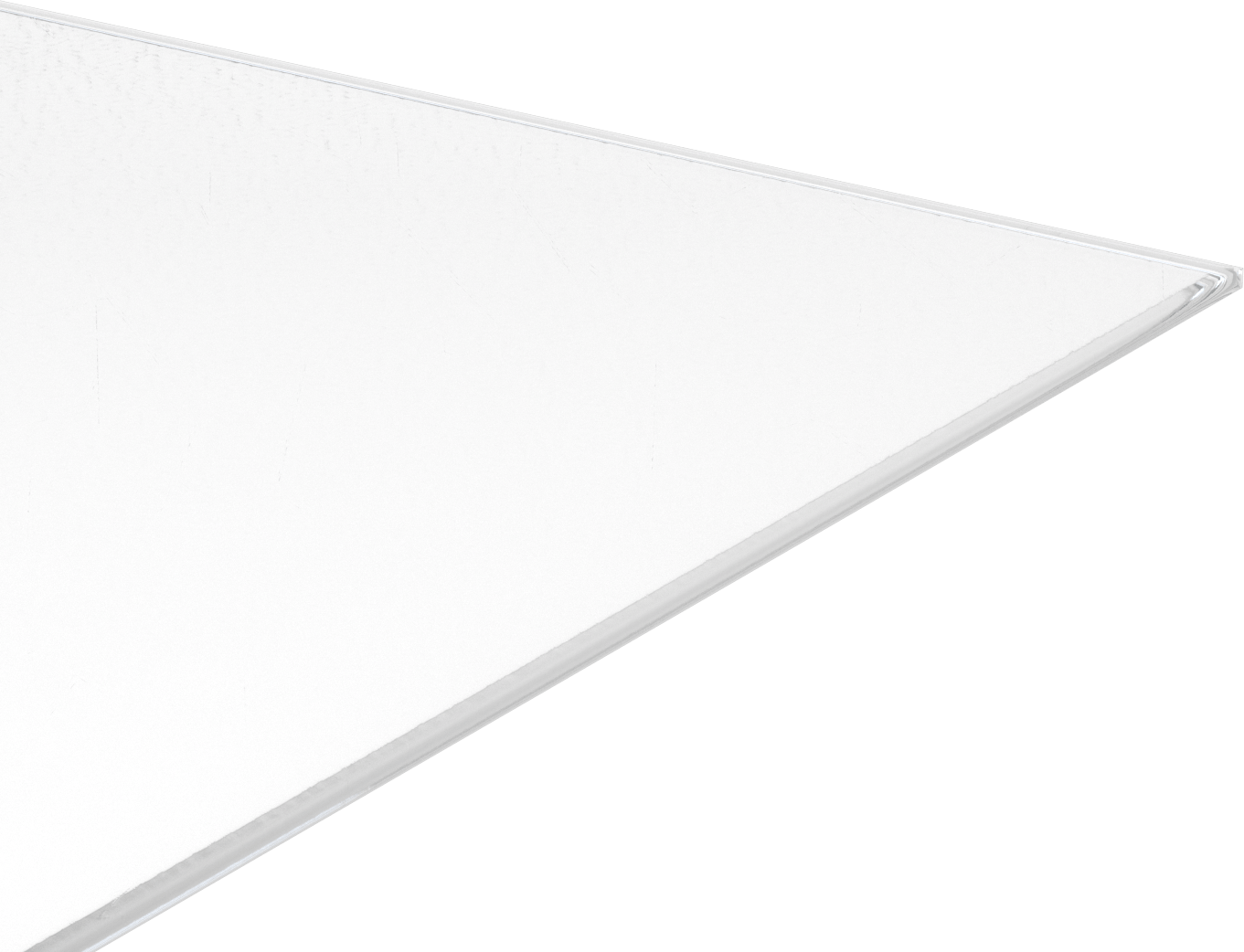 Şeffaf Statik Elektrik Giderici Polikarbonat, 48" x 48" x 3/8"