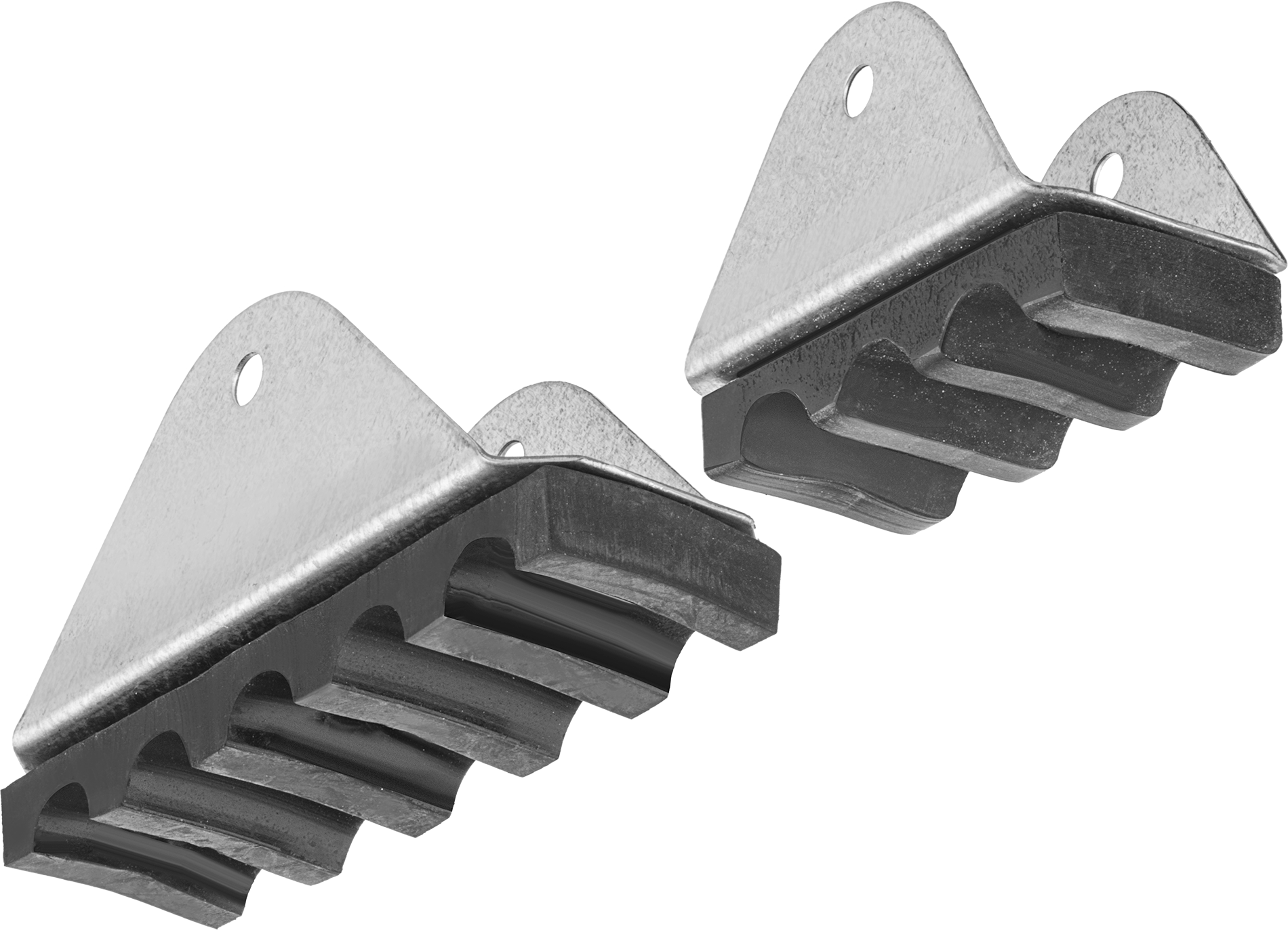 Ahşap Basamaklı Merdiven için Ayaklıklar, 1-1/8" Genişlikte Raylı