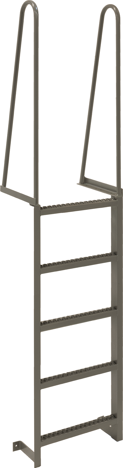 Üstten Montajlı Merdiven, 8 Fit Yüksekliğinde x 28“ Genişliğinde x 16” Derinliğinde Toplam