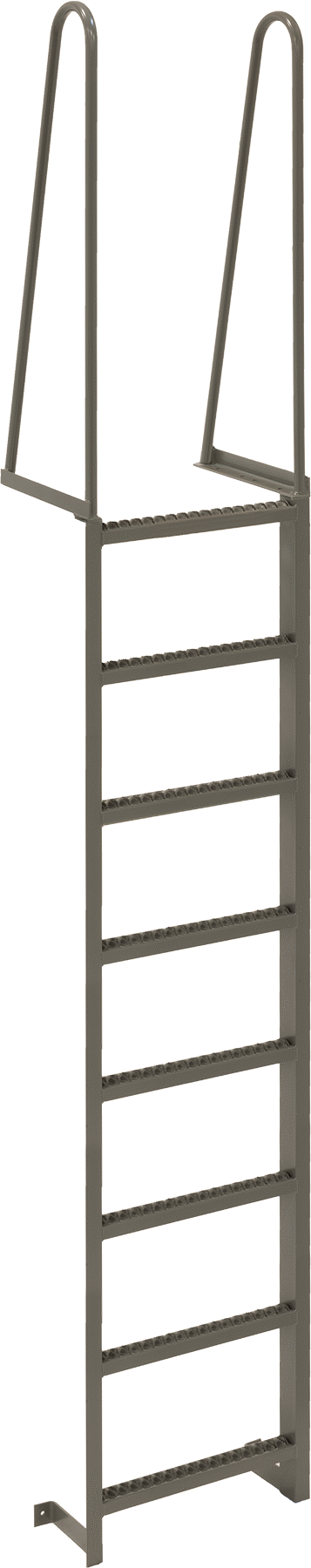 Üstten Montajlı Merdiven, 11 Ayak Yükseklik x 28“ Genişlik x 16” Derinlik Toplam
