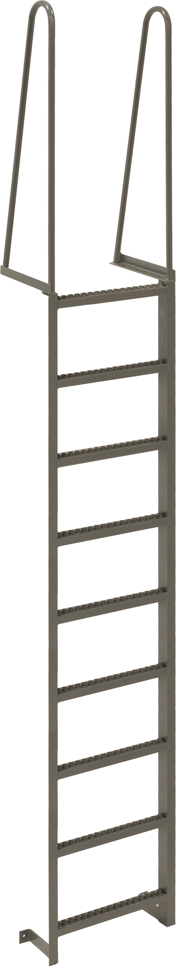 Üstten Montajlı Merdiven, 12 Fit Yükseklik x 28 inç Genişlik x 16 inç Derinlik Toplam