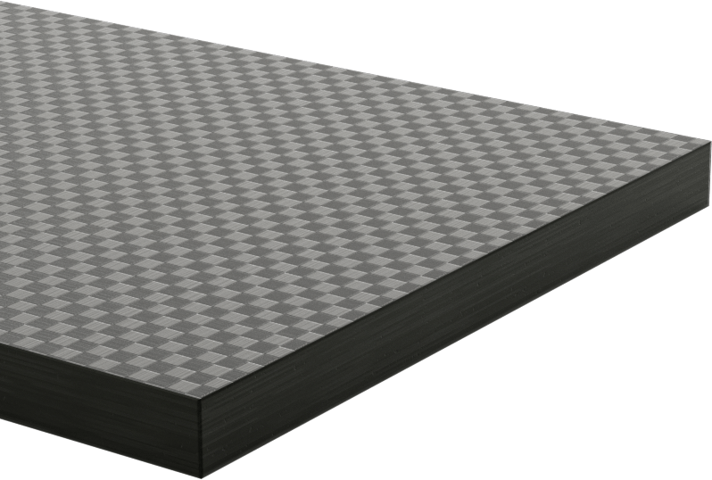 Karbon Fiber Çubuk, 3" x 12" x 1/4", Kareli Görünüm