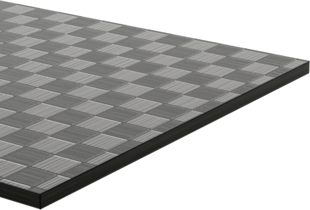 Karbon Fiber Çubuk, 1" x 24" x 1/32", Kareli Görünüm