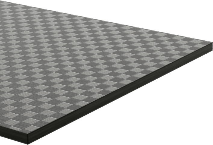 Karbon Fiber Çubuk, 2" x 12" x 1/16", Kareli Görünüm