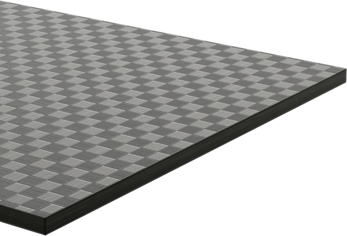 Karbon Fiber Çubuk, 2" x 24" x 1/16", Kareli Görünüm