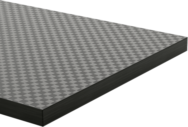 Karbon Fiber Çubuk, 3" x 12" x 3/16", Kareli Görünüm