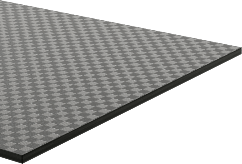 Karbon Fiber Çubuk, 1/16" Kalınlık, 3“ Genişlik x 24” Uzunluk, Kareli Görünüm