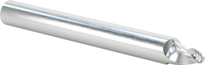 Hızlı Kesim Karbür Namlulu Uçlu Freze, Alüminyum için, Pirinç ve Bronz, 2 mm Freze Çapı, 12 mm Kesme Uzunluğu