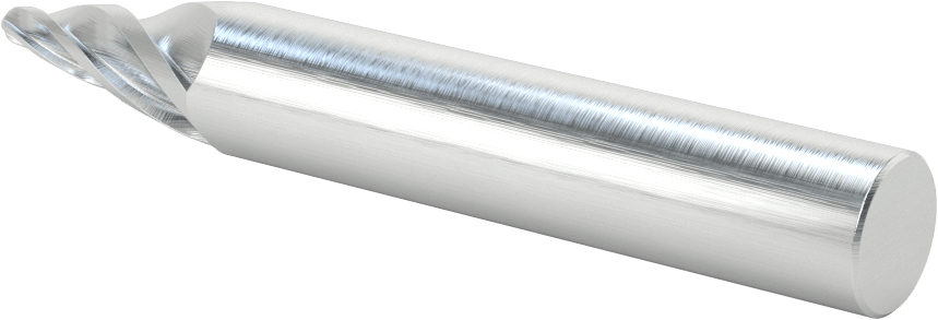 Hızlı Kesim Karbür Namlulu Uçlu Freze, Alüminyum için, Pirinç ve Bronz, 2 mm Freze Çapı, 31 mm Kesme Uzunluğu