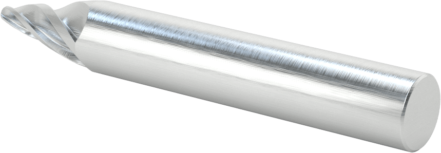 Hızlı Kesim Karbür Namlulu Uçlu Freze, Alüminyum için, Pirinç ve Bronz, 3 mm Freze Çapı, 27 mm Kesme Uzunluğu
