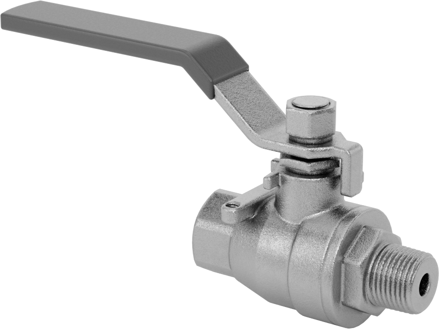 Yüksek Basınçlı Dişli Açma/Kapama Vanası, Kol Kollu, 3/8 NPT Dişi x 3/8 NPT Erkek, Tam Bağlantı
