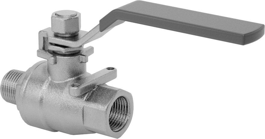 Yüksek Basınçlı Dişli Açma/Kapama Vanası, Kol Kollu, 3/8 NPT Dişi x 3/8 NPT Erkek, Tam Bağlantı
