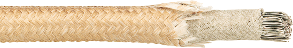 Yüksek Sıcaklık Örgülü Kurşun Tel, Dışta Fiberglas ve İçte Mika Yalıtım ile, 4 AWG