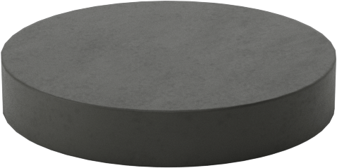Yapışkan Sırtlı Polietilen Köpük Tamponlar, 3/4" OD, 1/8" Yüksek, Siyah