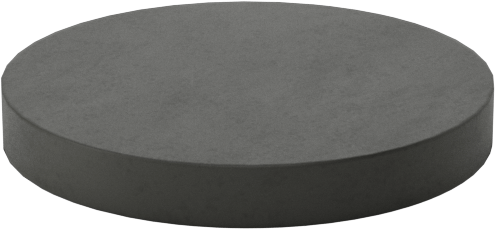 Yapışkan Sırtlı Polietilen Köpük Tamponlar, 1" OD, 1/8" Yüksek, Siyah