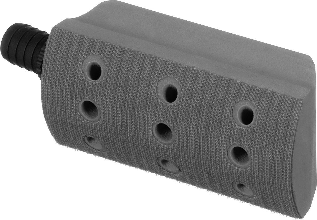 Toz Toplayıcı Levha Zımpara Bloğu, Yuvarlak Yüzlü, 2-3/4" Genişlik x, 5-1/4" Uzunluk
