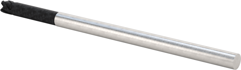 Karbür Yuvarlak Kenarlı Kare Uçlu Freze, Karbon Fiber için, Fiberglas ve Grafit, 4 mm Çap