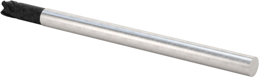 Karbür Yuvarlak Kenarlı Kare Uçlu Freze, 1/4" Çap, 0,030" Köşe Kesim Yarıçapı