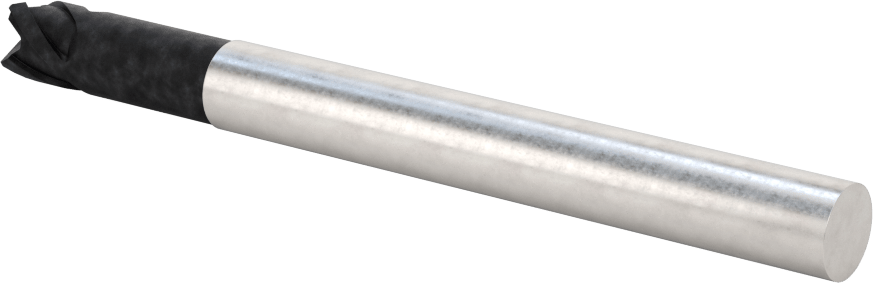 Karbür Yuvarlak Kenarlı Kare Uçlu Freze, Karbon Fiber için, Fiberglas ve Grafit, 3/8" Çap