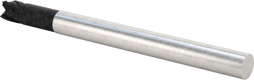 Karbür Yuvarlak Kenarlı Kare Uçlu Freze, Karbon Fiber için, Fiberglas ve Grafit, 1/2" Çap